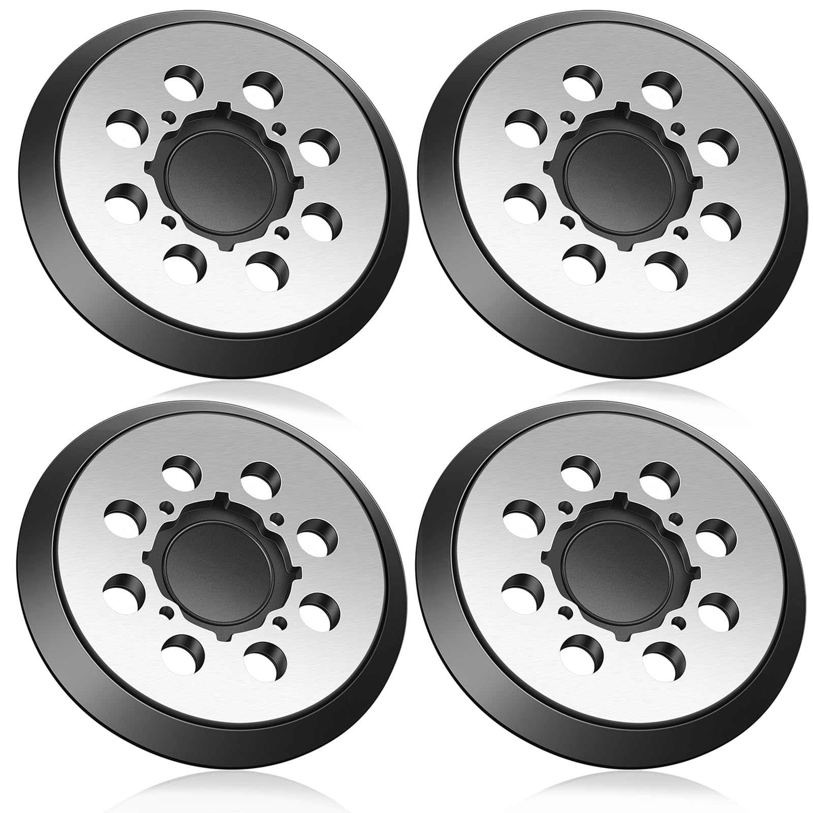 4pcs ATQYZLM Premium Metal Backed Orbital Sander Replacement Pad for DeWalt DWE6421 6421K DWE6423 6423K DCW210B，Upgrade 5 inch 8 Hole Hook Sander Pad for DeWalt DWE64233 N329079 and Easy to Install