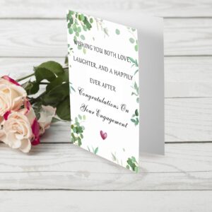 Engagement Gifts for Couples Engagement Card for Couples Newly Engaged Gift for Women Men Bride to Be Bachelorette Bridal Shower Card for Her Congratulations on Your Engagement Party Gifts for Couples