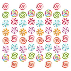 56PCS Candy Party Decorations, Garlands Candy Paper Candyland Party Decorations Cutouts Lollipop Garland Banner Sweet Candy Hanging Decor for Candy Birthday Theme Party Supplies Sweet Shop Baby Shower