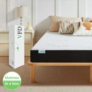 VFD 5 Inch Gel Memory Foam Twin Mattress Removable Cover Medium-Feel for Bunk Bed, Trundle Bed, Pressure Relief CertiPUR-US Certified Mattress Topper in a Box