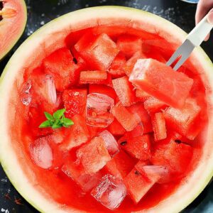 2024 Stainless Steel Watermelon Slicer, 3-in-1 Watermelon Fork Slicer Cutter Watermelon Cutter Watermelon Cutter Slicer Tool Summer Watermelon Tool Pineapple Cutter Tool Set for Home