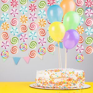 56PCS Candy Party Decorations, Garlands Candy Paper Candyland Party Decorations Cutouts Lollipop Garland Banner Sweet Candy Hanging Decor for Candy Birthday Theme Party Supplies Sweet Shop Baby Shower