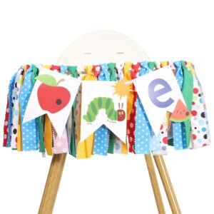 caterpillar high chair banner,very hungry caterpillar 1st birthday high chair banner,caterpillar highchair banner photo backdrop,fruit boy girl first birthday,baby 1st birthday party decorations