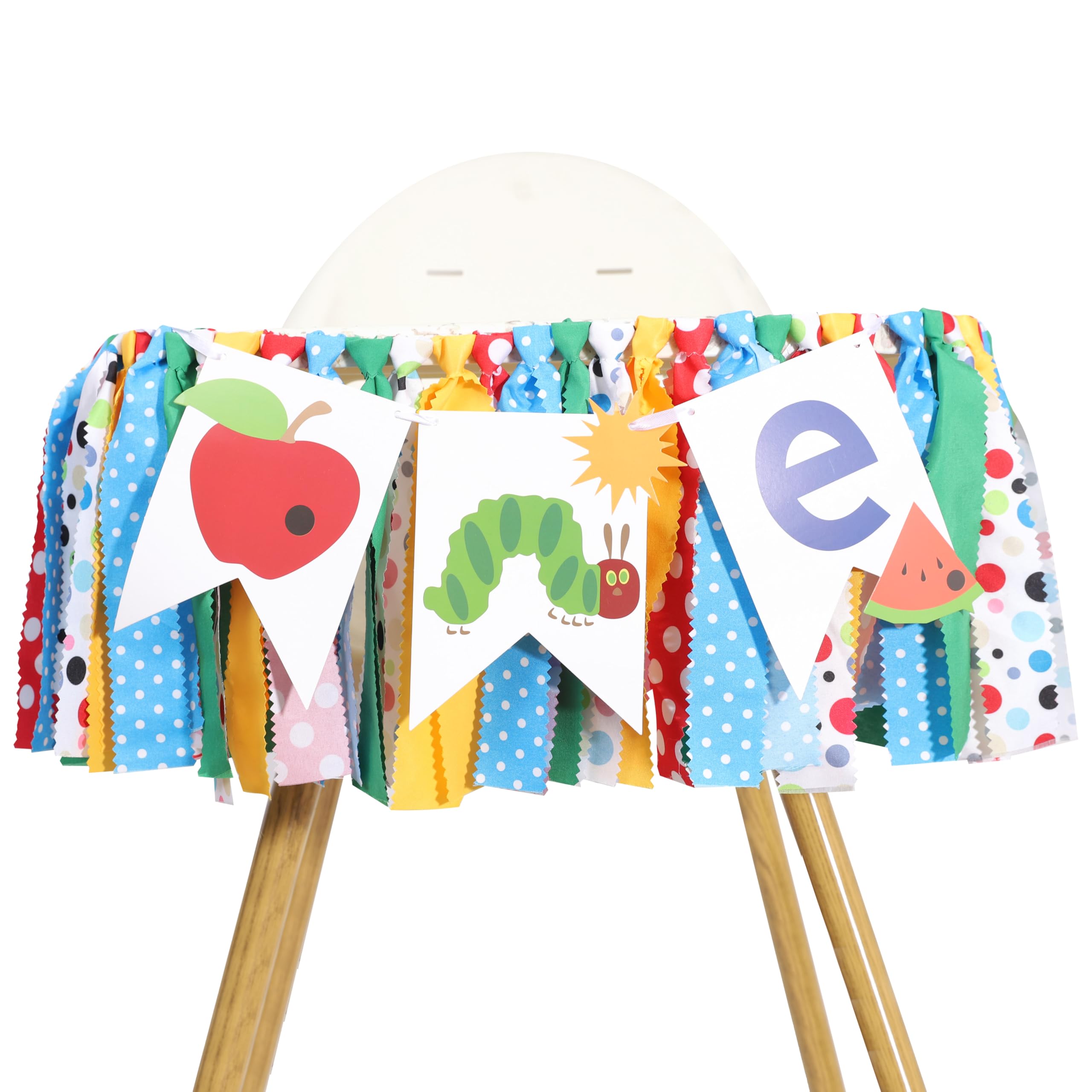 Caterpillar High Chair Banner,Very Hungry Caterpillar 1st Birthday High Chair Banner,Caterpillar Highchair Banner Photo Backdrop,Fruit Boy Girl First Birthday,Baby 1st Birthday Party Decorations