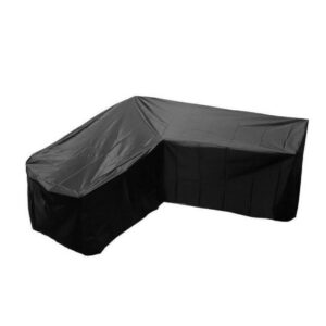 hperu garden sofa cover case patio furniture cover l-shaped sectional sofa cover waterproof dustproof furniture protection corner sofa cover for outdoor indoor veranda