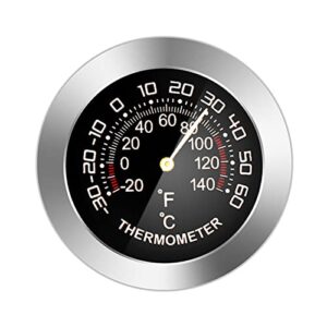 lamdnl car temperature/humidity detector meter tester-gauge l type mechanical metal analog thermometer/hygrometer