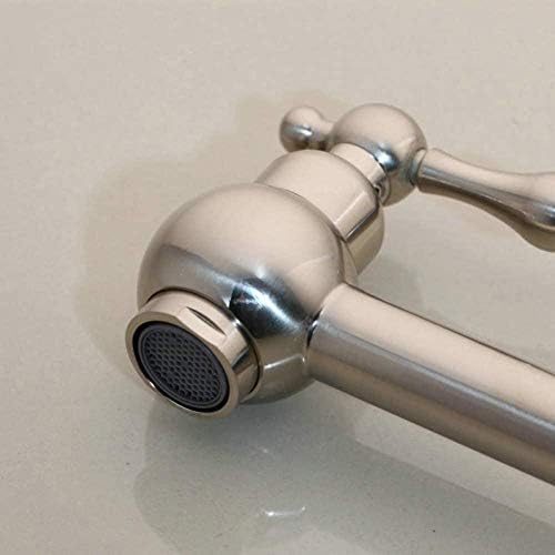 Kitchen Taps Faucet Nickel Brush Rotated Bathtub Sink Mixer Tap Color Kitchen Sink Swivel Wall Mount Pot Filler Faucet