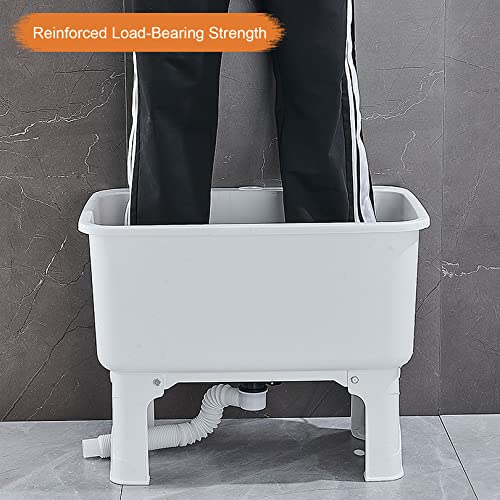 Commercial Floor Mount Mop Sink with Drainage Faucet Drain Button Sink Bowl Slop Sink - Restaurant, Kitchen, Hotel, Bar