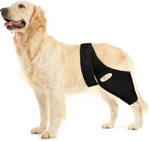 huimpet dog hip knee leg brace dog acl brace for front torn and back hind rear legs acl tear, dog leg brace for hip dysplasia, dog arthritis, luxating patella, comfortable and adjustable (l)