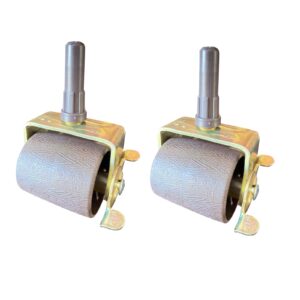 2pcs locking replacement heavy duty steel stem bed frame wheels casters rollers with socket sleeves