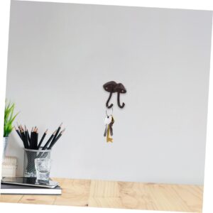 OKUMEYR 2pcs Cast Iron Mushroom Hook Decorative Hooks for Wall Hooks for Hanging Coats Cute Key Hooks for Wall Cast Iron Wall Hooks Wall Storage Hook Wall Hooks Decorative Wall Coat Hook