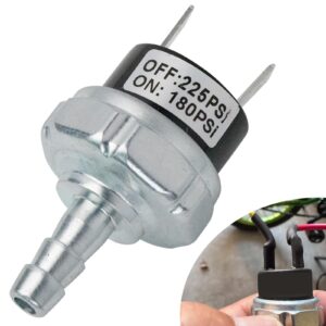 180-225 psi air compressor pressure switch for dewalt d55146 - micro pressure power switch compatible with d55146 type 8 4.5 gallon d55168 d55167 - ab-9063290