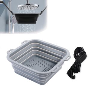 ice shower, ice bath water chiller, ice barrel cooler, silicone water chiller, rapid cooling portable ice bath barrel foldable silicone ice bath tub bucket for bathing