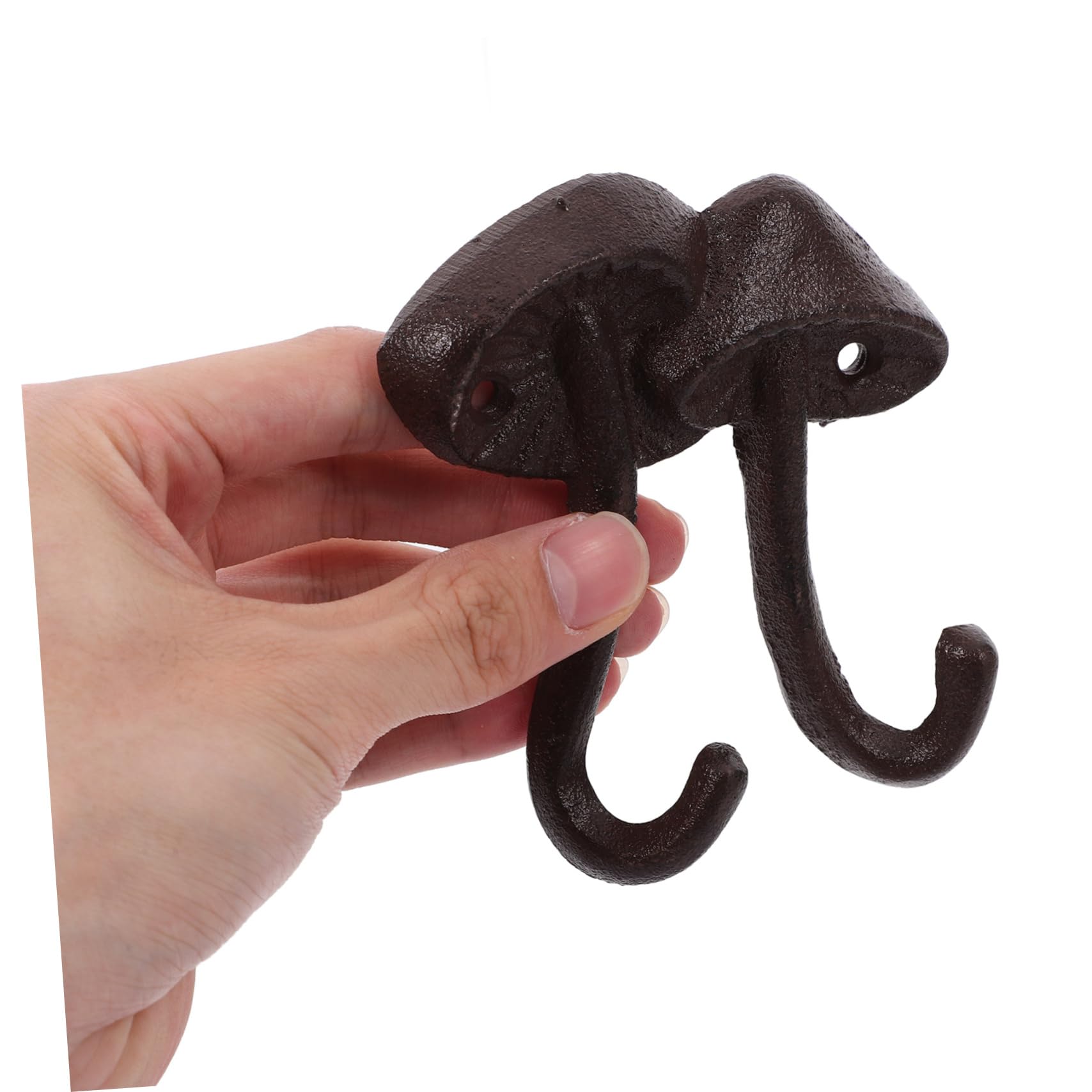 OKUMEYR 2pcs Cast Iron Mushroom Hook Decorative Hooks for Wall Hooks for Hanging Coats Cute Key Hooks for Wall Cast Iron Wall Hooks Wall Storage Hook Wall Hooks Decorative Wall Coat Hook