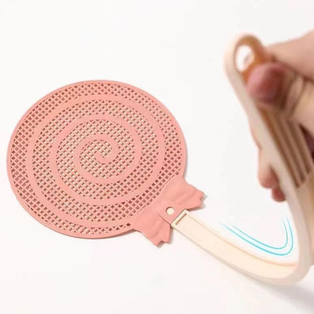 CTDWNT Fly Swatter,Cute Flyswatter with Lengthened and Thickened Non-Slip Handle,Fly Swatter Heavy Duty Plastic Fly Swatter for Indoors