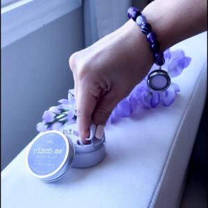 Pinch Me Therapy Dough Bracelet Combo - Holistic Aromatherapy Stress Relieving Putty – Bracelet + 3oz Dough Duo Scent Pack (Aquamarine/Peace)