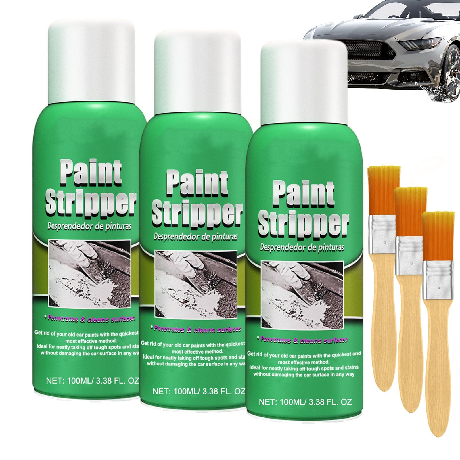 Efficient Paint Stripper, High Efficiency Paint Remover for Metal Surfaces, Strong Paint Remover, Automotive Paint Stripper, Power Paint Remover, Streak Free Paint Stripper (3)