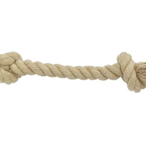 Natural Hemp & Cotton Dog Rope Toy - USA Made, Durable and Fun