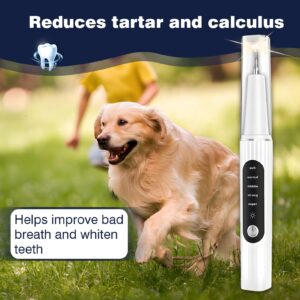 FHZRLP Dog Plaque Remover for Teeth,Dog Tooth Tartar Remover,5 Modes Pet Ultrasonic Tooth Cleaner, Dental Care Teeth Cleaning Kit, Teeth Cleaner for Large and Small Dogs