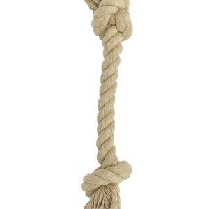 Natural Hemp & Cotton Dog Rope Toy - USA Made, Durable and Fun