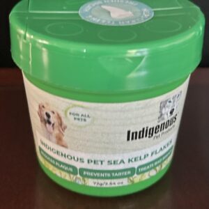 Indigenous Pet Products Organic Sea Kelp Flakes for Dogs, 72g/ 2.54oz, Green