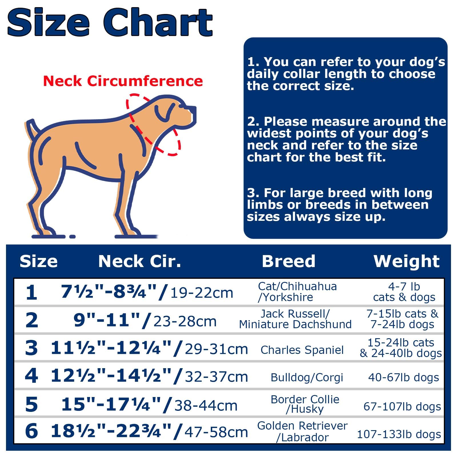 Crazy Felix Soft Dog Cones for Large Medium Small Dogs, Dog Recovery Cone Collar Alternative After Surgery to Stop Licking Scratching, Elizabethan Collar with Hook & Loop Drawstring