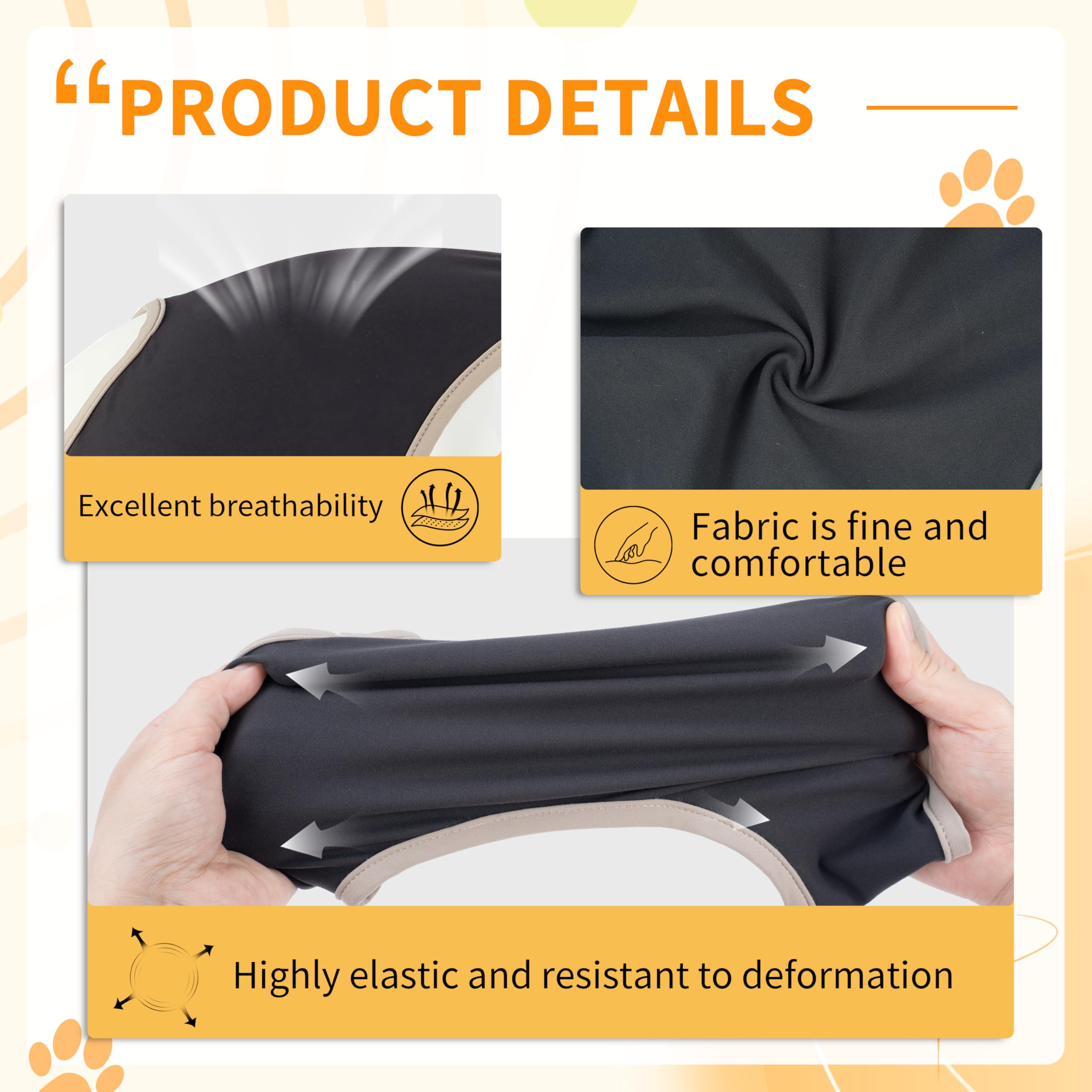 Furtent Dog Sleeve to Prevent Licking for Rear Leg, Professional Dog Recovery Clothing - Provides Wound Protections, Prevents Pet Wounds from Licking and Biting, Alternative to Cone Collars, L