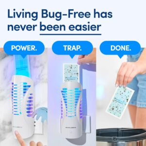 Shieldeck Mosquito Trap Indoor, Indoor Bug Zapper Plug in, Bug Light Trap Indoor Plug in, Bug Catcher Mosquito Killer Indoors (1 Device + 5 Refills)