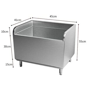 Stainless Steel Floor Mount Mop Sink/Basin With Sink Drainage/Strainer for Commercial Kitchen, Restaurant, Business, Garages, Basements