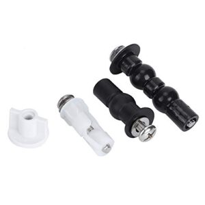 Universal Toilet Seat Bolt and Screw Set, Heavy Duty Toilet Seat Hinge Bolts, Metal and Rubber Washers, Replacement Parts for Top Mount Toilet Seat Hinge