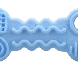 WinldMonmo Blue Dog Toy Puzzle, Sturdy Teething Dog Cookies Shaped Toys, Set of 2