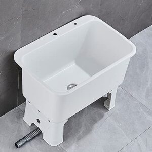 commercial mop sink, large capacity deepening sink, floor-standing mop sink suitable for washing room, basement, shop