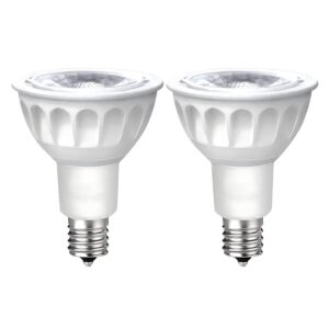 lidesenmo 2-pack e17 led spotlight bulb dimmable 120v 50w halogen replacement e17 intermediate base type 5w r14 reflector light bulb for desk reading cabinet lamp curio cabinet (warm white 2700k)