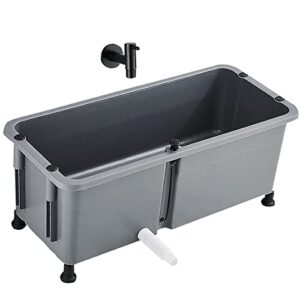 commercial floor-standing deepening mop sink, home bathroom balcony mop service basin with faucet large capacity mop pool sink