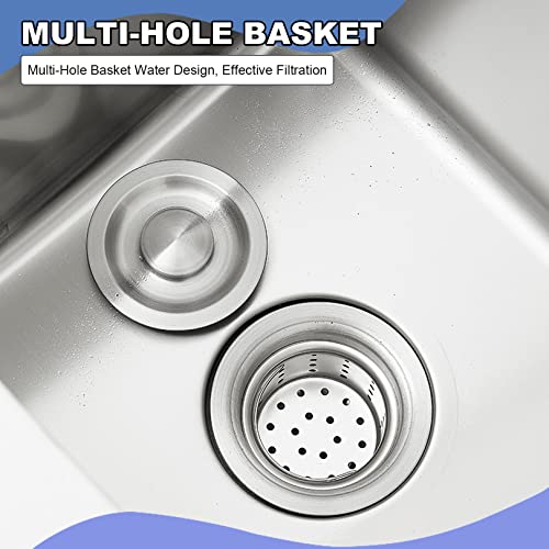 304 Stainless Steel Floor Mount Mop Sink/Basin with Sink Drainage/Strainer Depth 30cm (Commercial Kitchen, Restaurant, Business, Garages, Basements)