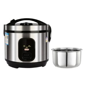 zhuiyi rice cooker (2-5l) 304 stainless steel inner pot, intelligent insulation, make rice & steam food & vegetables, 220-240v us/eu power(4l)