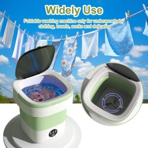 Portable Washing Machine, 12L Upgraded Large Capacity Foldable Mini Washer, Deep Cleaning for Underwear, Baby Clothes, and Small Clothes, Suitable for Apartments, Dormitories, Hotels