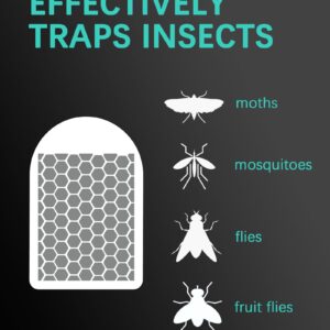 12 Pcs Flying Insect Trap Refill Compatible with LiBa FT06 Fly Trap Indoor for Home, Replacement Sticky Glue Cards for Plug-in Bug Light Trap