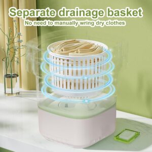 Portable Washing Machine, 12L Upgraded Large Capacity Foldable Mini Washer, Deep Cleaning for Underwear, Baby Clothes, and Small Clothes, Suitable for Apartments, Dormitories, Hotels