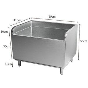 Stainless Steel Mop Sink Floor Mount Wash Station, Bathroom Kitchen Sink Mop Service Basin, Commercial Utility Sink Laundry Tub Slop Sink