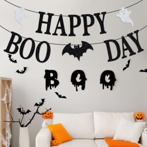 Happy Boo Day Banner, My 1st Boo Day, Ghoul Birthday Sign, Halloween Birthday Party Decorations