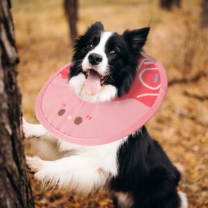 KUDES Waterproof Cat Dog Cone, Lightweight Cat Dog Cone E Collar with Low Noise Fasteners, Donut Cat Dog Pet Recovery Collar, Licking and Scratching Free Cone Pet Surgery Collar