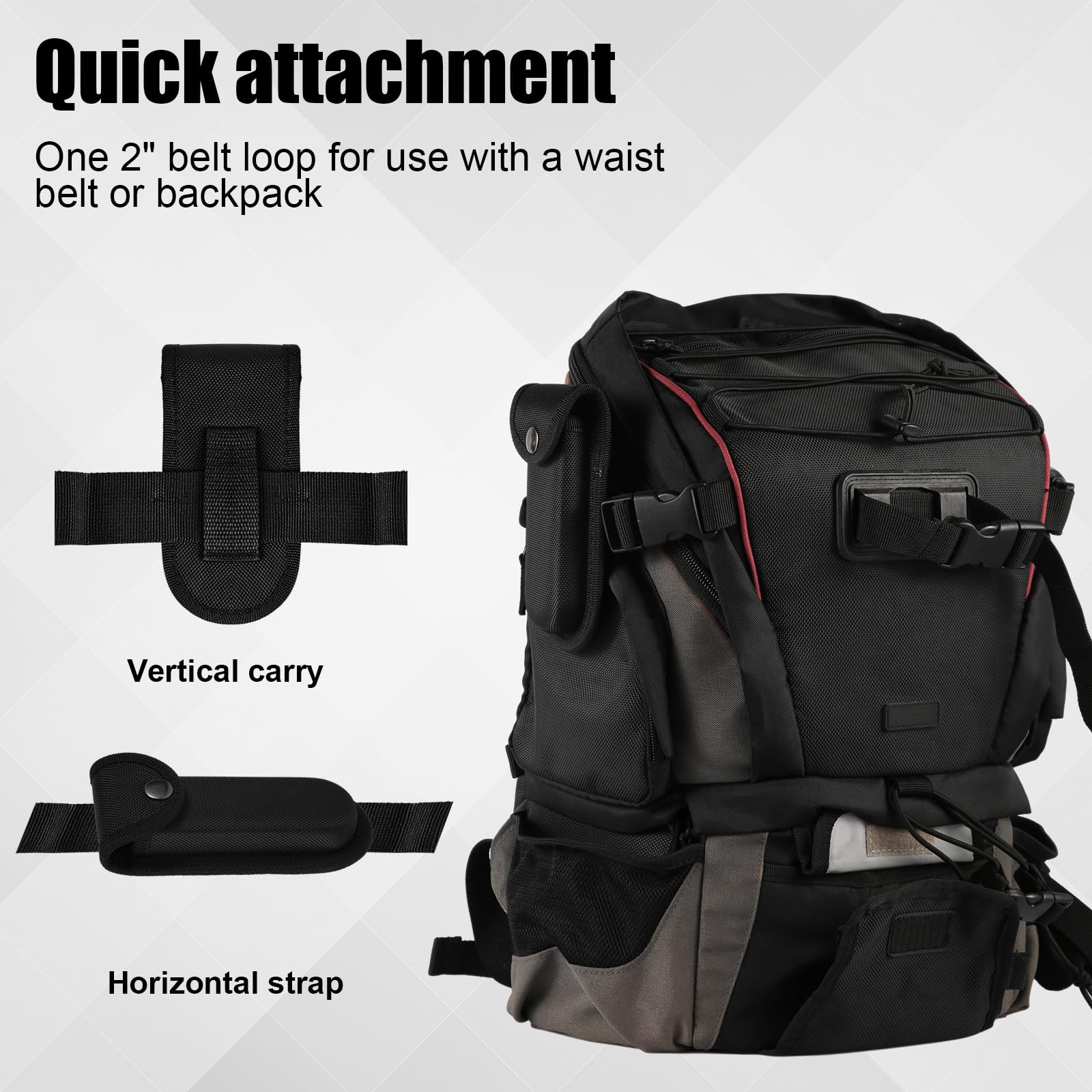 2pcs Knife Sheath for Belt, Double Oxford Cloth Folding Knife Belt Sheath Versatile Belt Knife Pouch Pocket Knife Case Portable Belt Knife Holder for Outdoor Daily Use