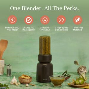 Our Place Splendor Blender - 1000W High-Power | Ultra-Sharp Blades | 2 Blending Modes | Includes 25 oz Personal Cup and Drinking Lid Set | Smoothies, Shakes & More | Char