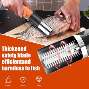 Powerful Cordless Electric Fish scale tools,Two-way Rotated,Electric Fish Scaler Remover,More Efficient And Faster Fish Descaler Tool