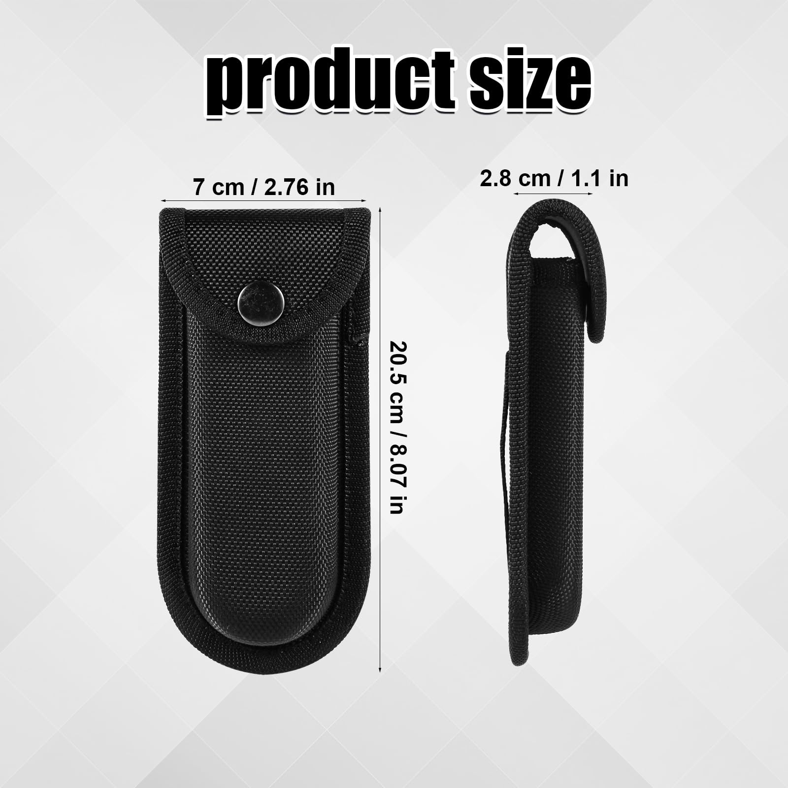 2pcs Knife Sheath for Belt, Double Oxford Cloth Folding Knife Belt Sheath Versatile Belt Knife Pouch Pocket Knife Case Portable Belt Knife Holder for Outdoor Daily Use