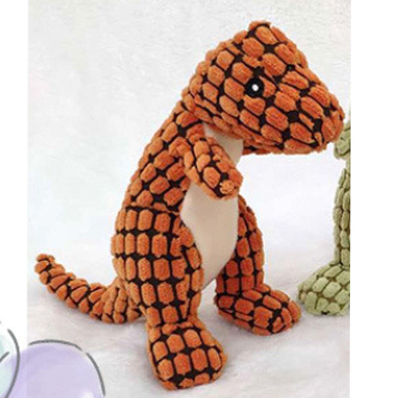 ZJchao Dog Plush Toy Bite Resistant Dog Toys Soft Puppy Chew Grinding Toy for Medium Large Dog Supplies Plush Dog Toys Dog Toy Chew Toys Cute Pet for Small and Medium Dogs (Orange