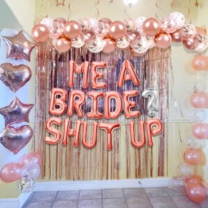 LaVenty Me A Bride? Shut Up! Banner Balloons Bachelorette Party Decorations Funny Bridal Shower Party Bachelorette Party Decorations