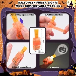 Halloween Party Favors, 40 PCS LED Finger Projector Lights, Halloween Toys for Kids Girls Boys, Glow in The Dark Toys Bulk for Halloween Party Favors Supplies Classroom Prizes Trick or Treat Gifts