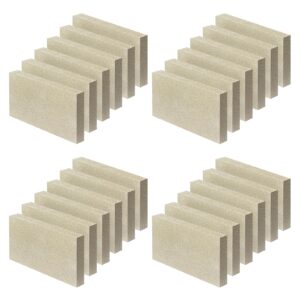 woodstove firebricks, fire bricks, size 9" x 4-1/2" x 1-1/4", high temperature resistant fire bricks replacement for wood stoves, 24 pieces